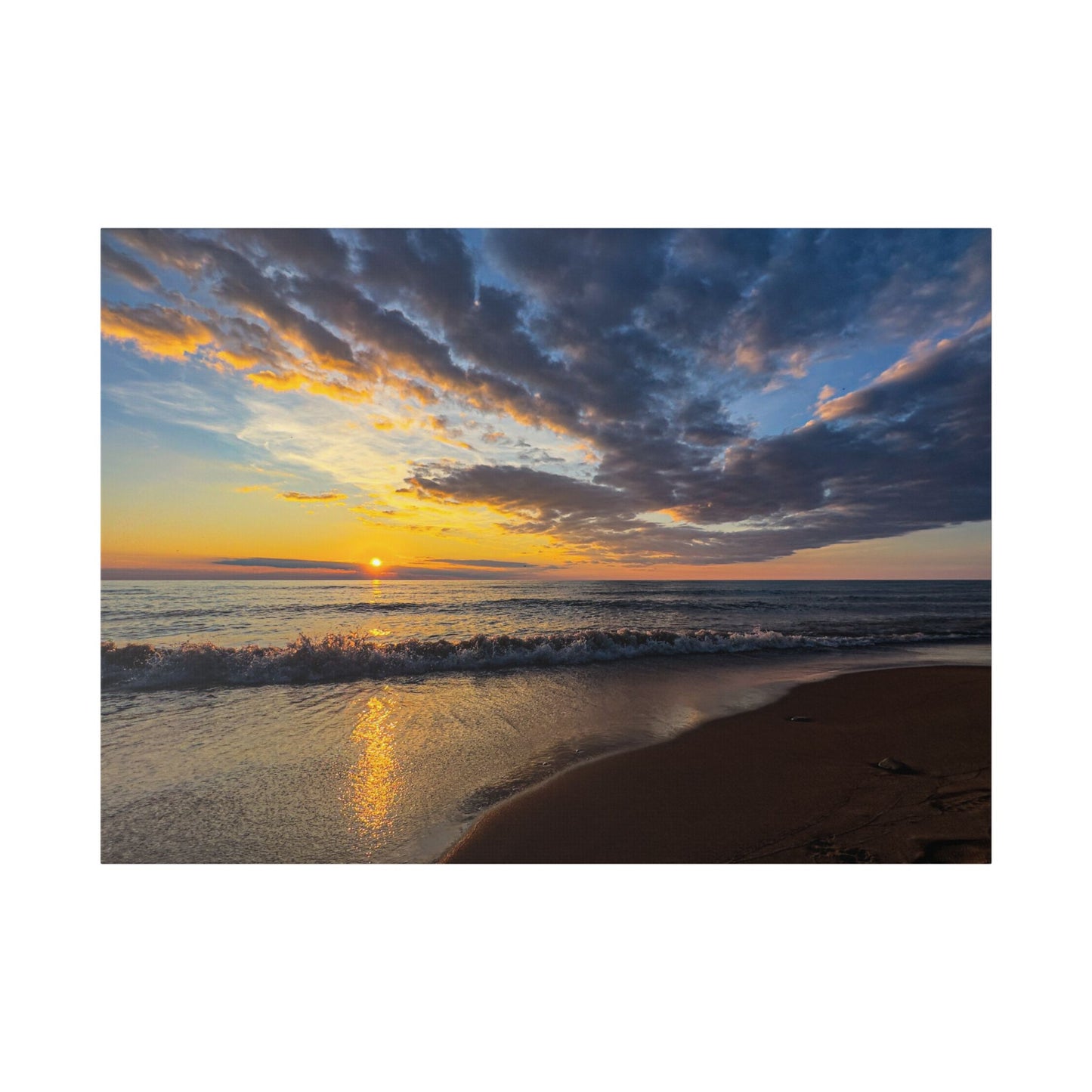 Lake Huron Sunset 2024 - Classic Stretched Canvas