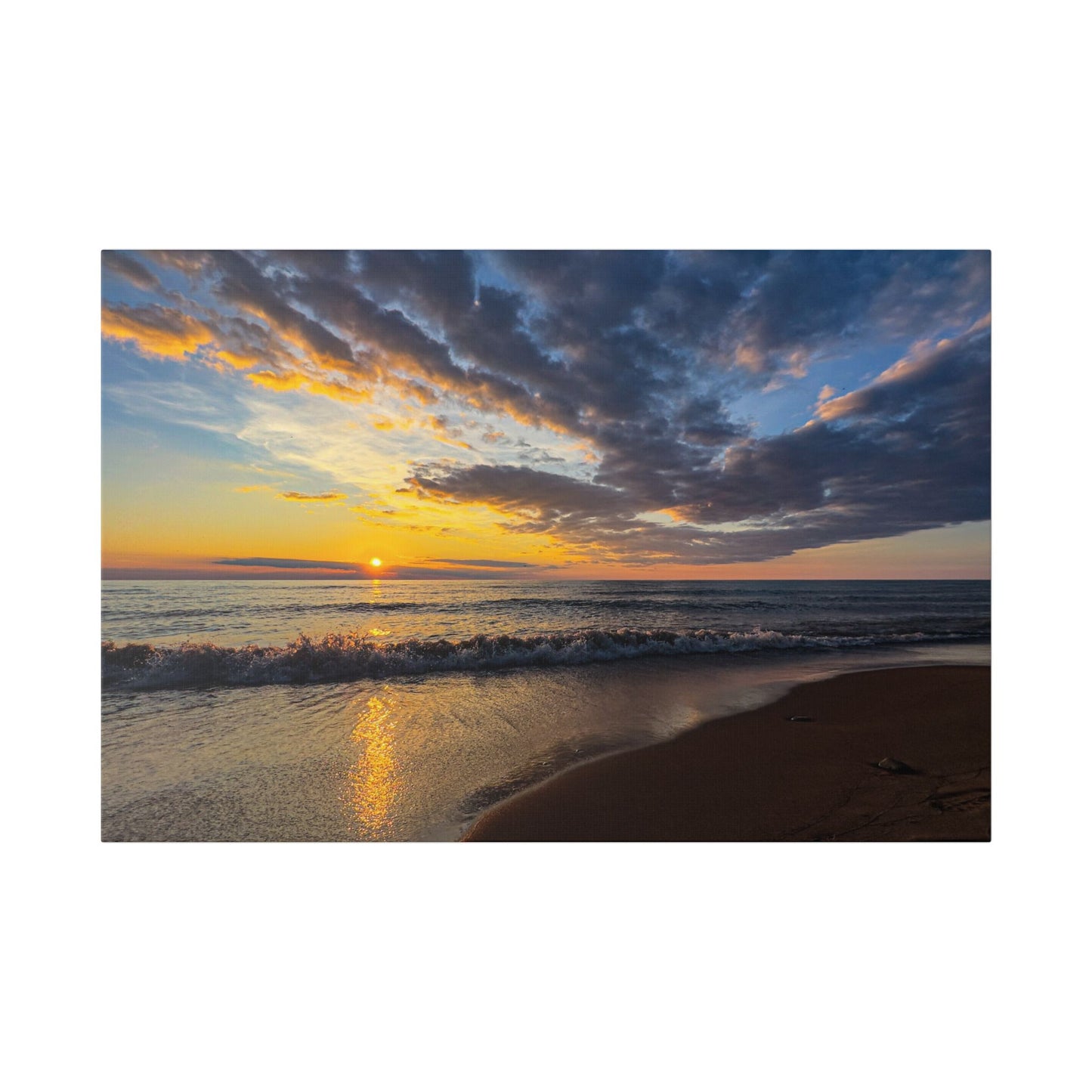 Lake Huron Sunset 2024 - Classic Stretched Canvas