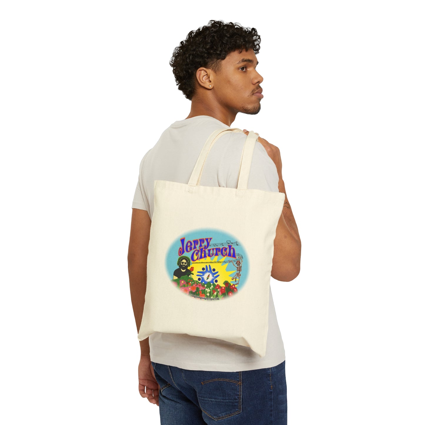 Jerry Church Cotton Canvas Tote Bag