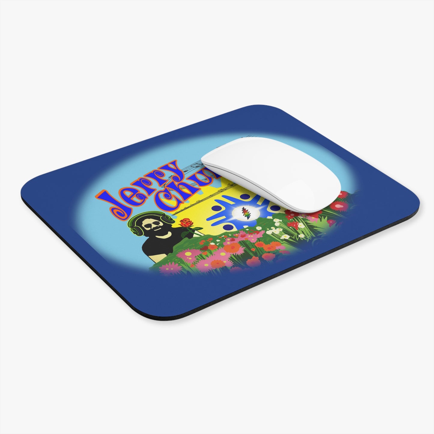 Jerry Church - Blue Mouse Pad (Rectangle)