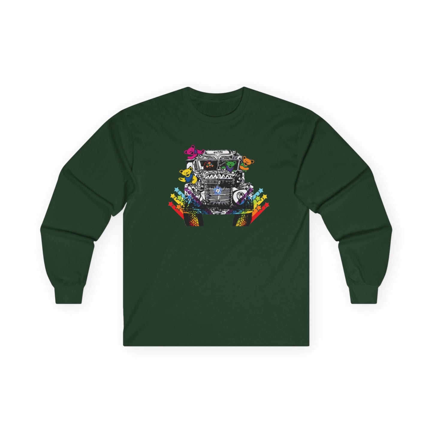 Get on the gnuBUS (full color) - Ultra Cotton Long Sleeve Tee