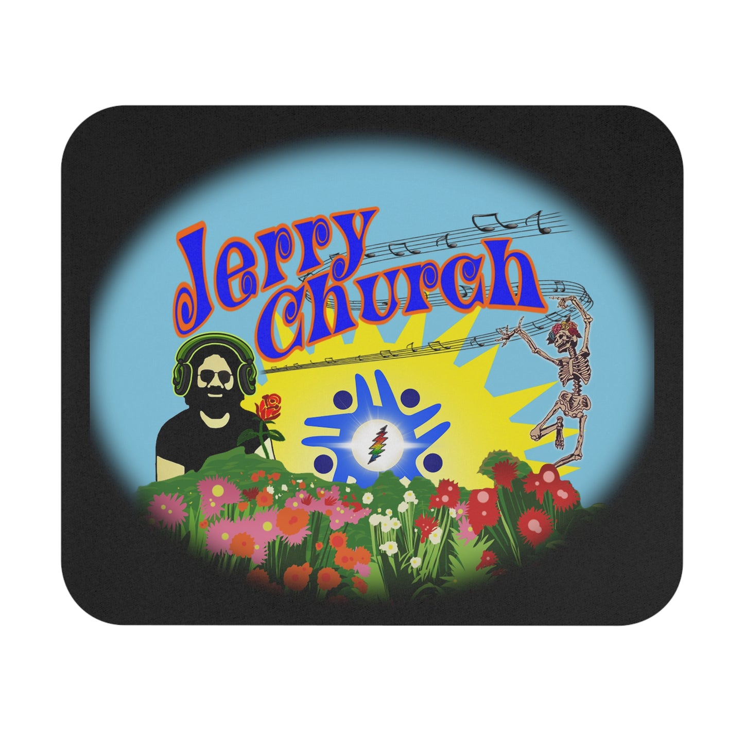 Jerry Church - Black Mouse Pad (Rectangle)