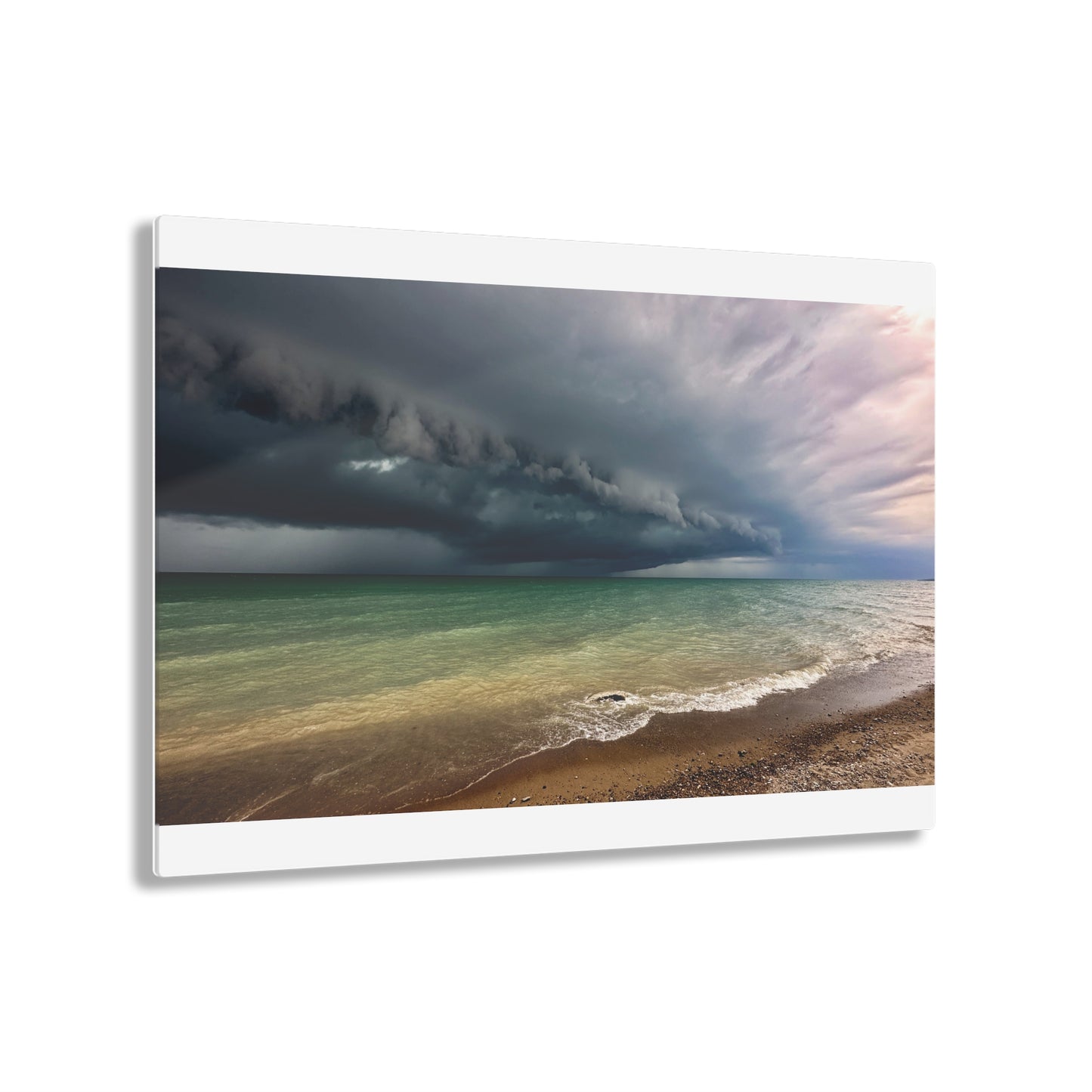 Lake Huron Storm Cloud June 2024 - Acrylic Prints White