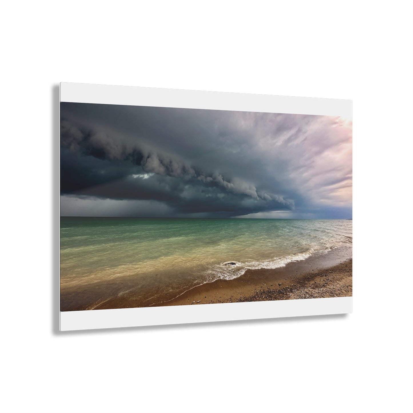 Lake Huron Storm Cloud June 2024 - Acrylic Prints White
