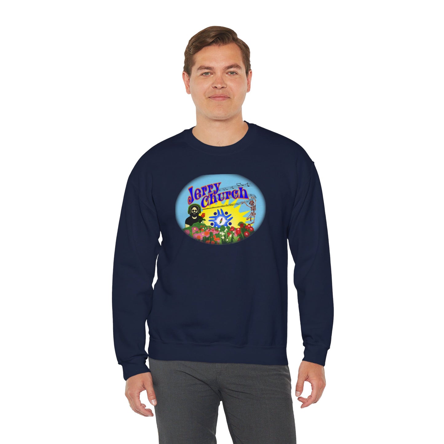 Jerry Church - Unisex Heavy Blend™ Crewneck Sweatshirt