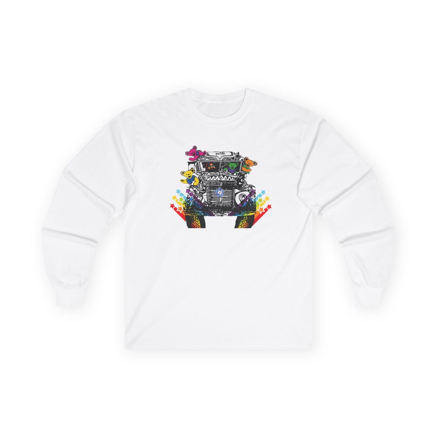 Get on the gnuBUS (full color) - Ultra Cotton Long Sleeve Tee