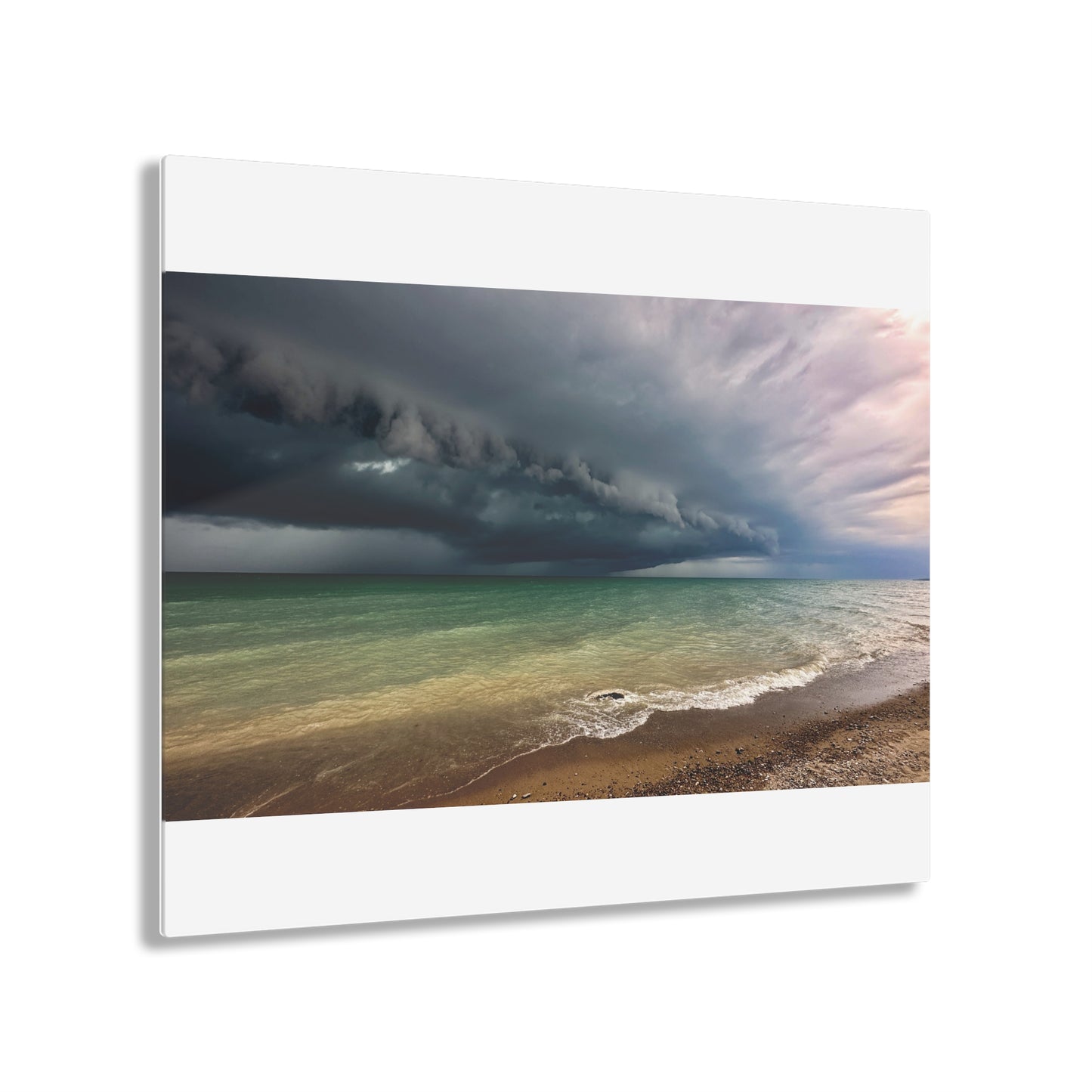 Lake Huron Storm Cloud June 2024 - Acrylic Prints White