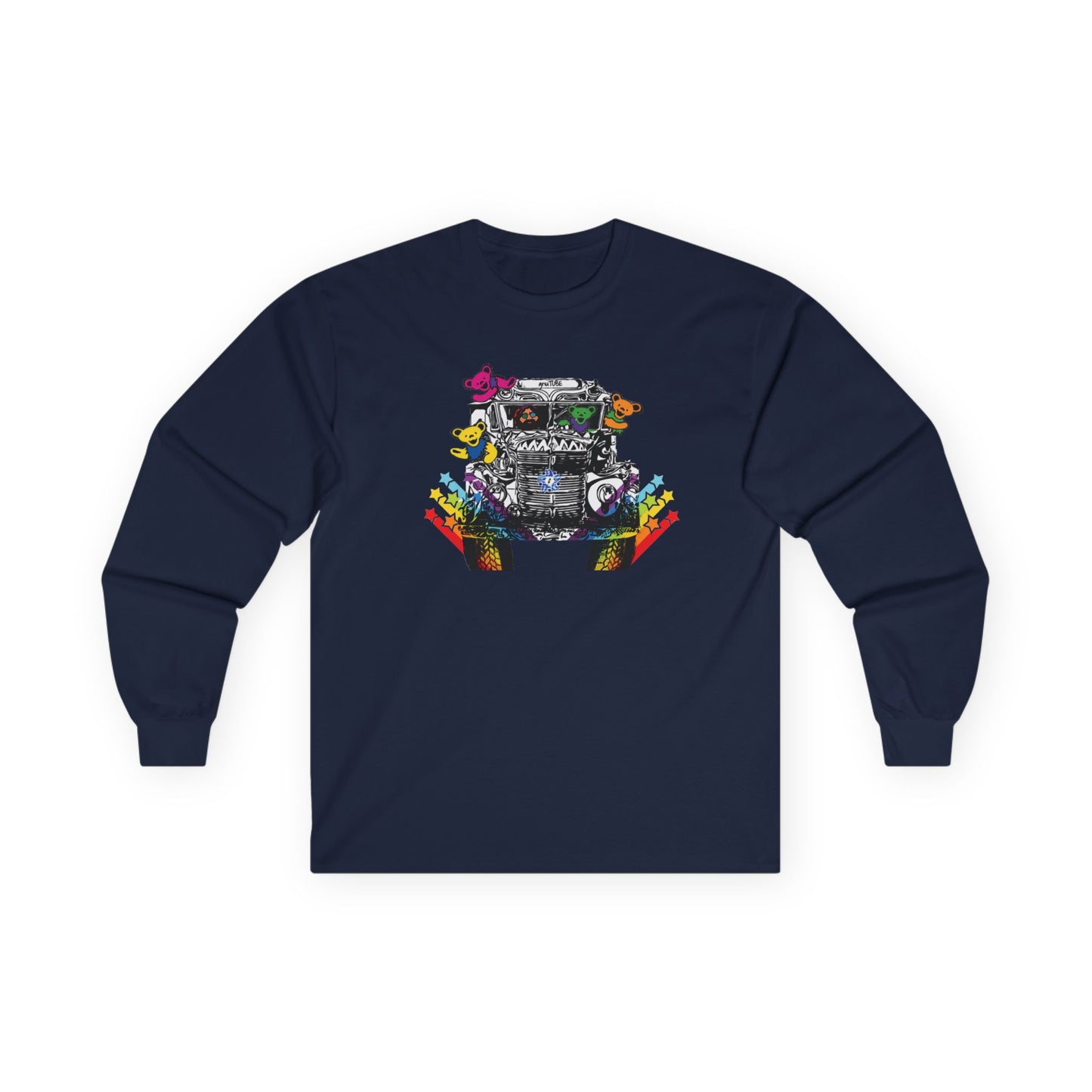 Get on the gnuBUS (full color) - Ultra Cotton Long Sleeve Tee