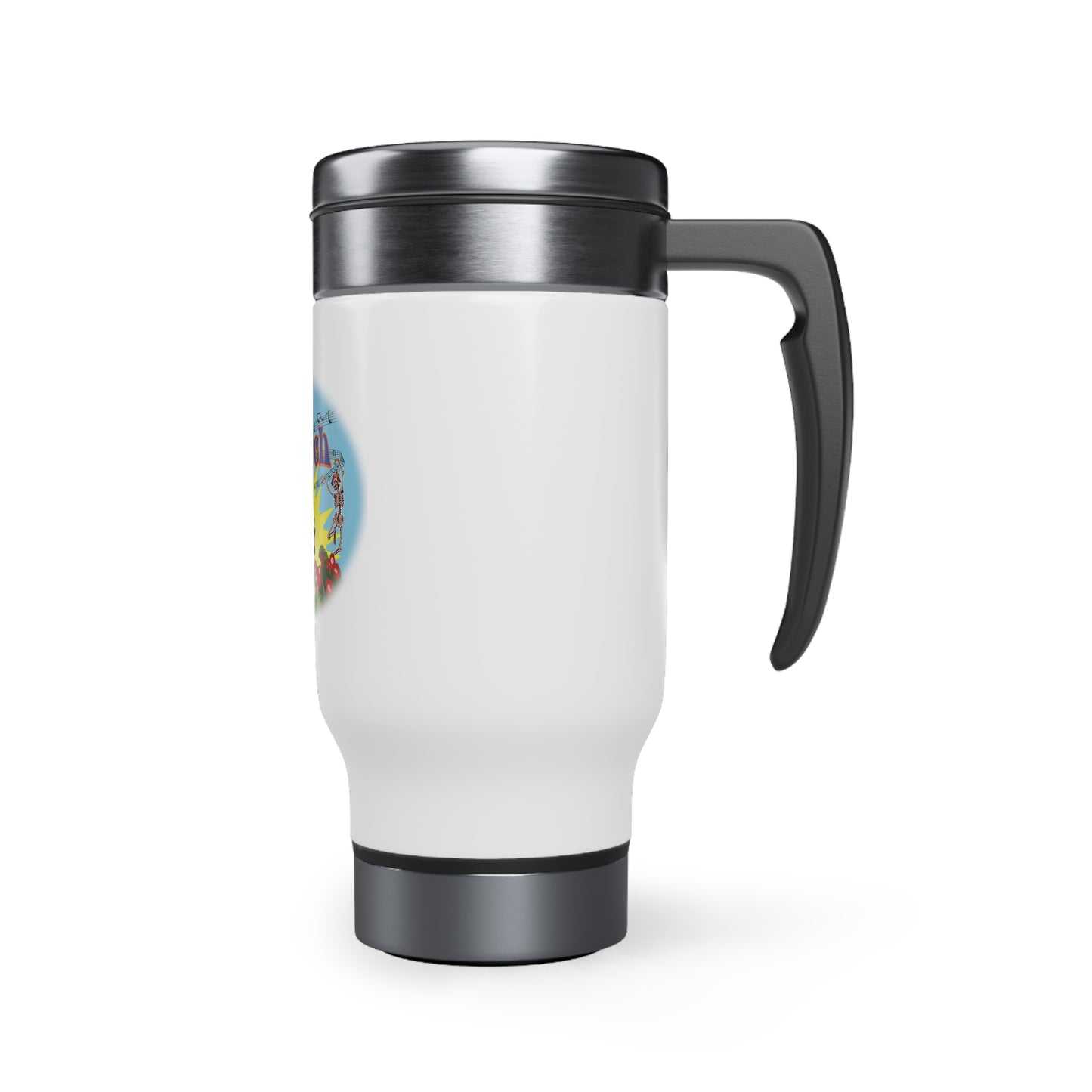 Jerry Church - Stainless Steel Travel Mug with Handle, 14oz