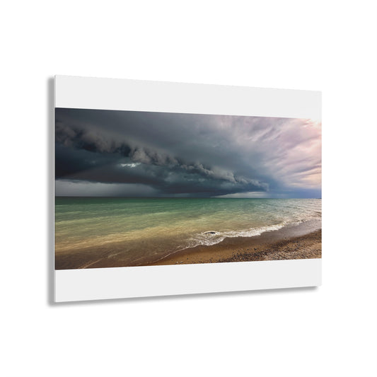 Lake Huron Storm Cloud June 2024 - Acrylic Prints White