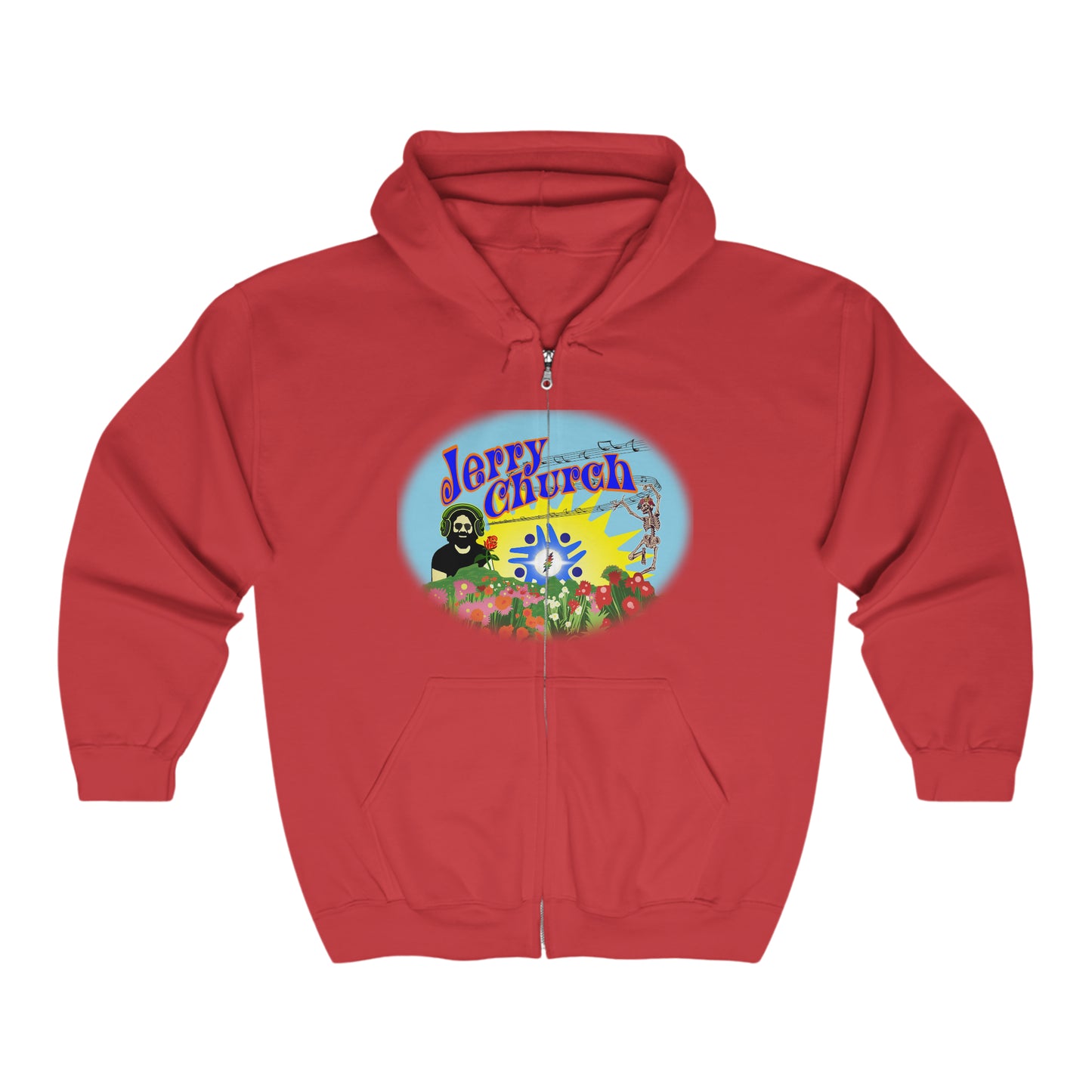 Jerry Church - Unisex Heavy Blend™ Full Zip Hooded Sweatshirt