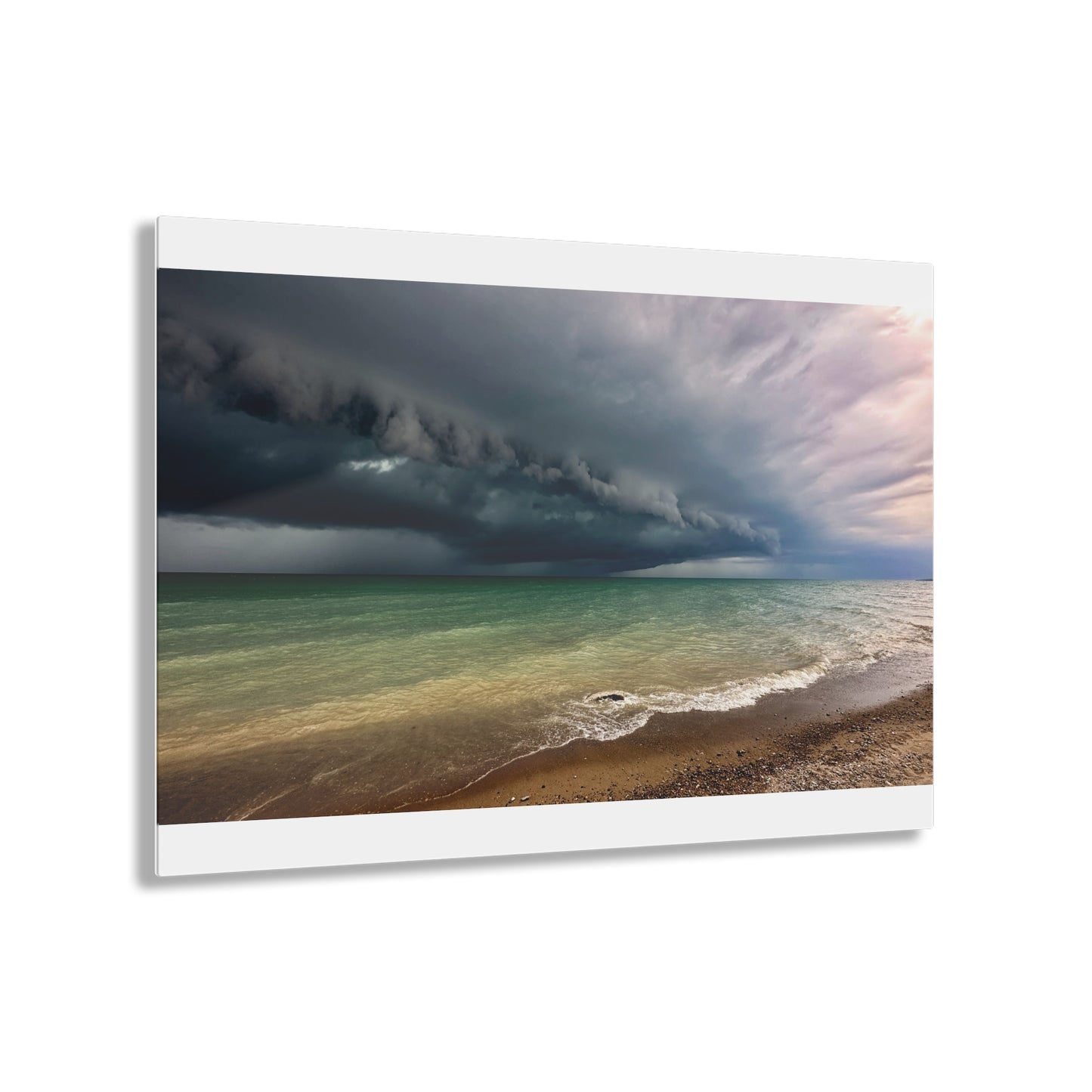 Lake Huron Storm Cloud June 2024 - Acrylic Prints White