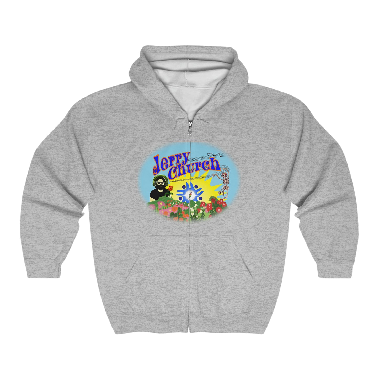 Jerry Church - Unisex Heavy Blend™ Full Zip Hooded Sweatshirt