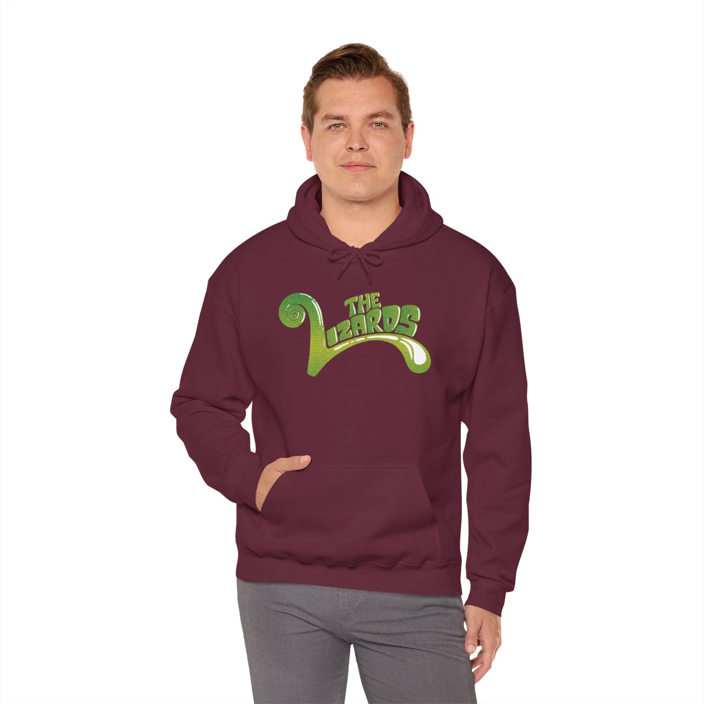 Unisex Heavy Blend™ Hooded Sweatshirt - Lizards OG Scales Logo