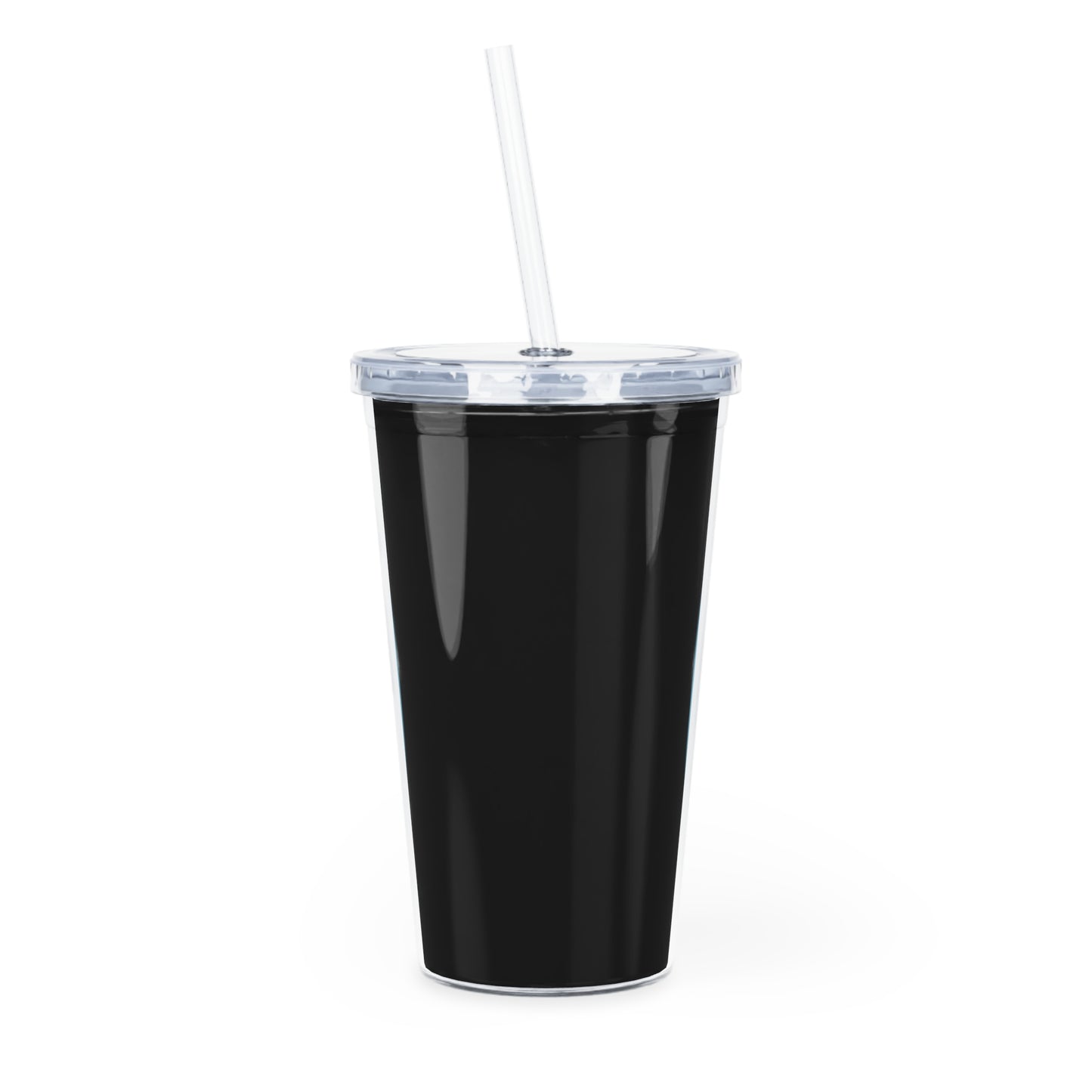 Jerry Church - Black Plastic Tumbler with Straw